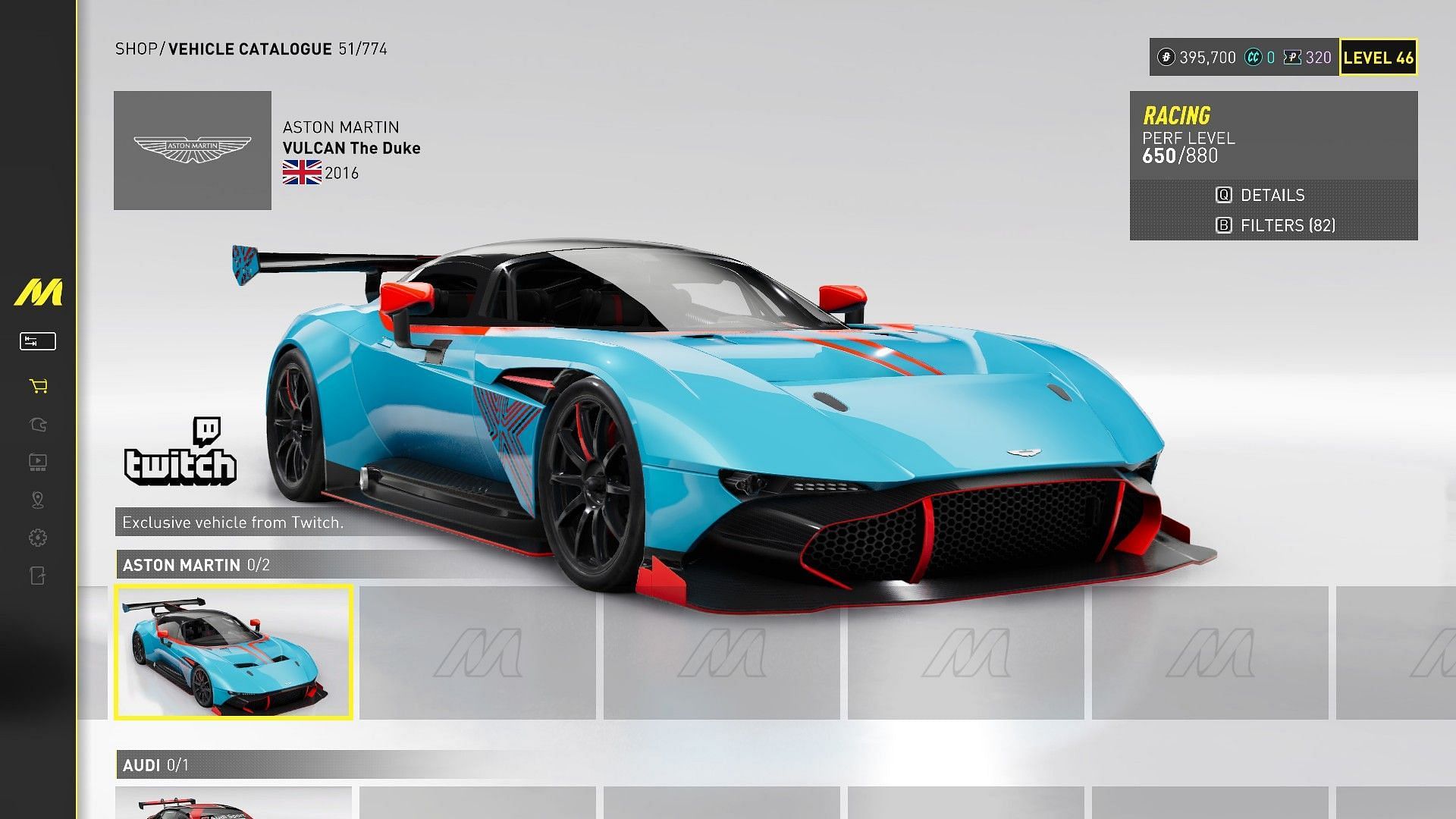 Aston Martin Vulcan The Duke (Image via SK Gaming || Ubisoft)